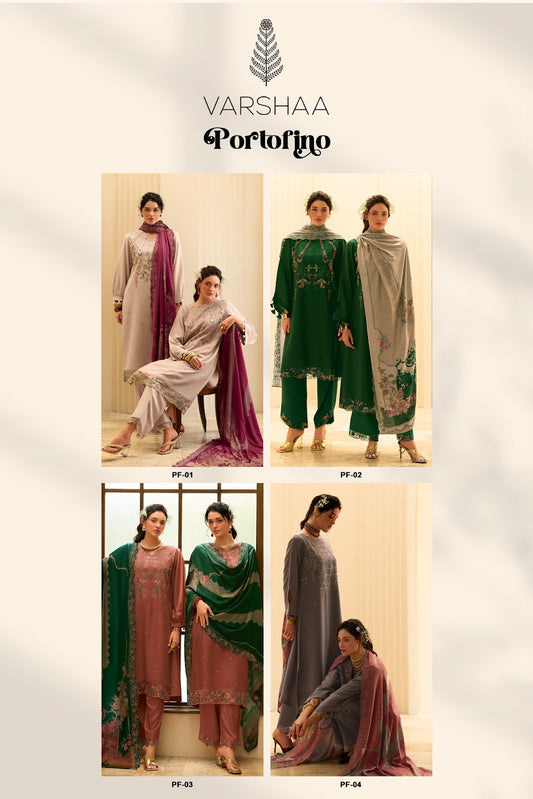 Portofino Varshaa Plazzo Style Suits Wholesaler Gujarat