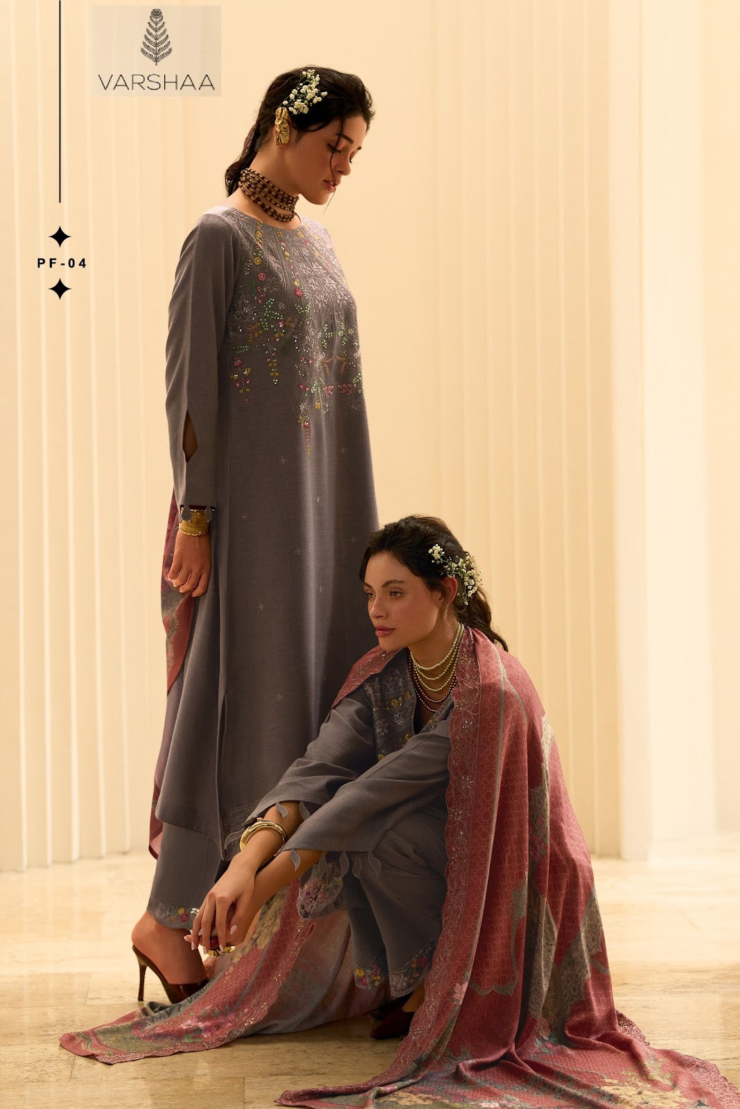 Portofino Varshaa Plazzo Style Suits Wholesaler Gujarat