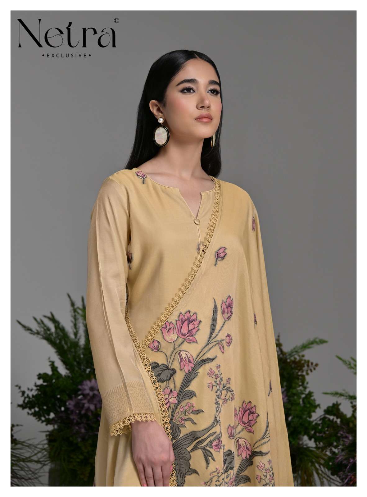 Poshak Netra Bemberg Pant Style Suits Exporter