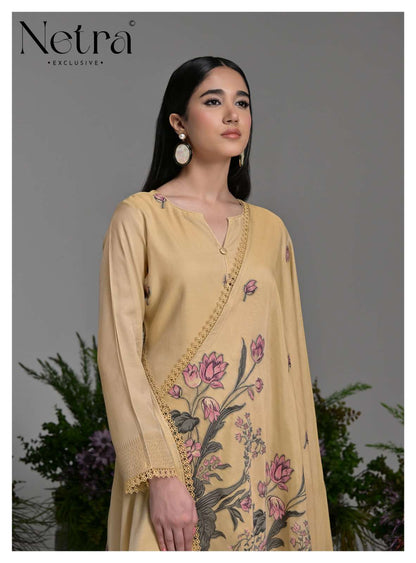 Poshak Netra Bemberg Pant Style Suits Exporter