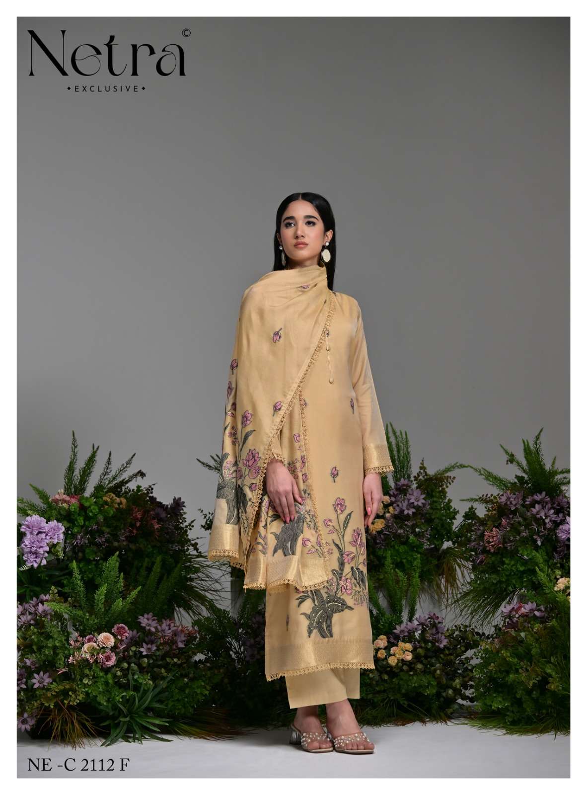 Poshak Netra Bemberg Pant Style Suits Exporter