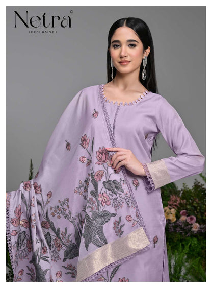 Poshak Netra Bemberg Pant Style Suits Exporter