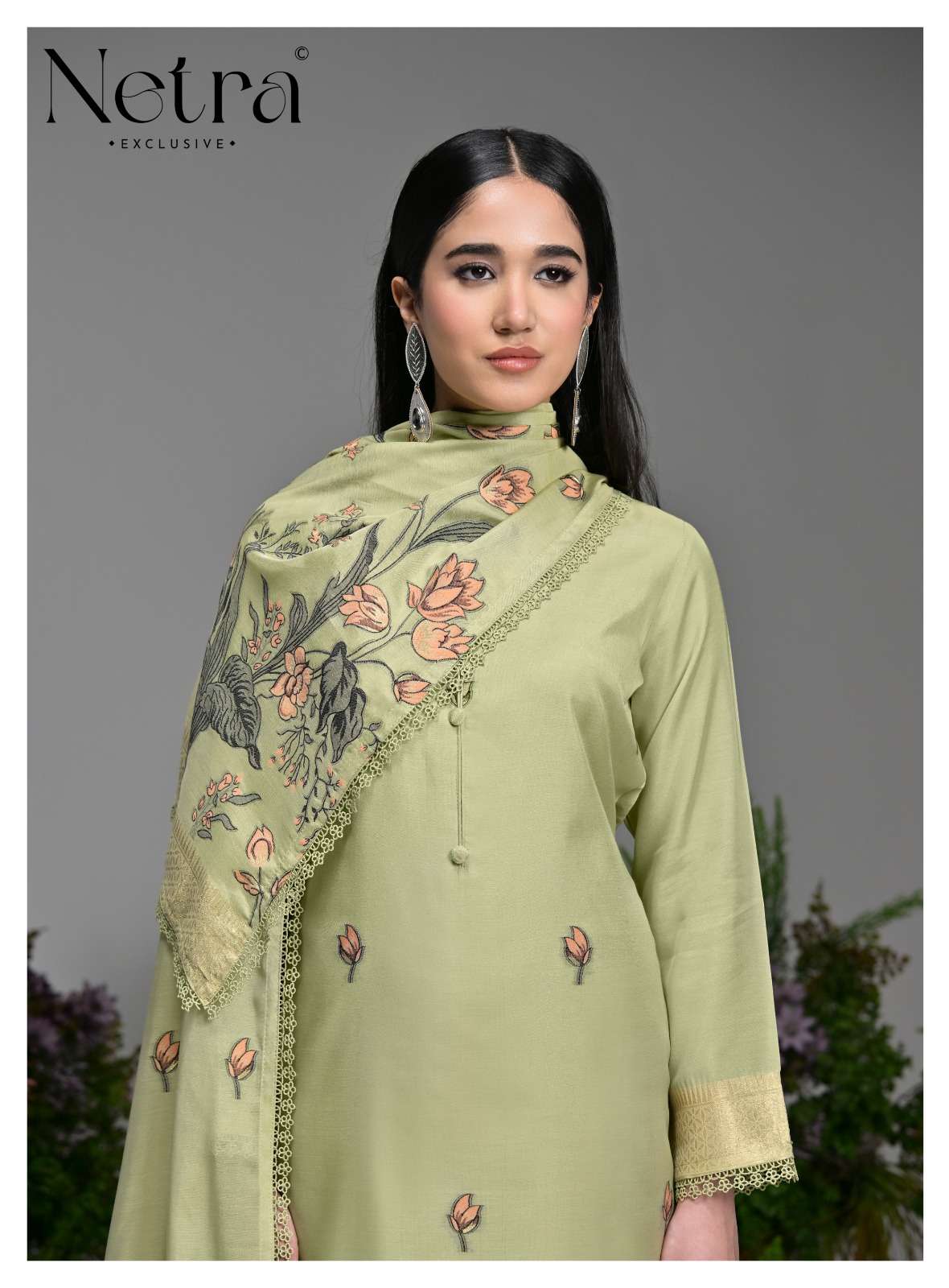 Poshak Netra Bemberg Pant Style Suits Exporter