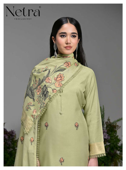 Poshak Netra Bemberg Pant Style Suits Exporter