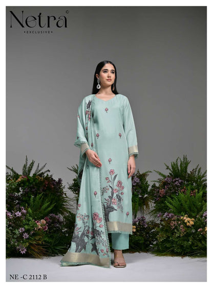 Poshak Netra Bemberg Pant Style Suits Exporter