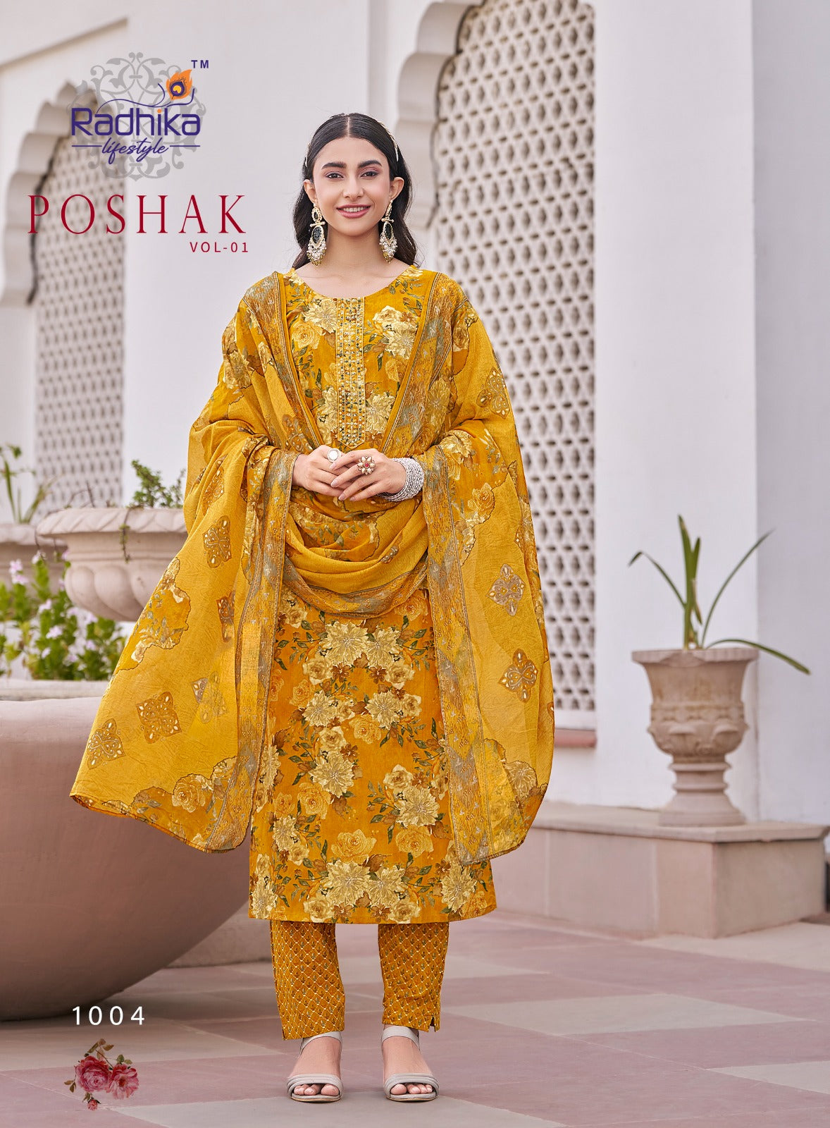 Poshak Vol 1 Radhika Lifestyle Readymade Cotton Pant Suits Wholesale Rate