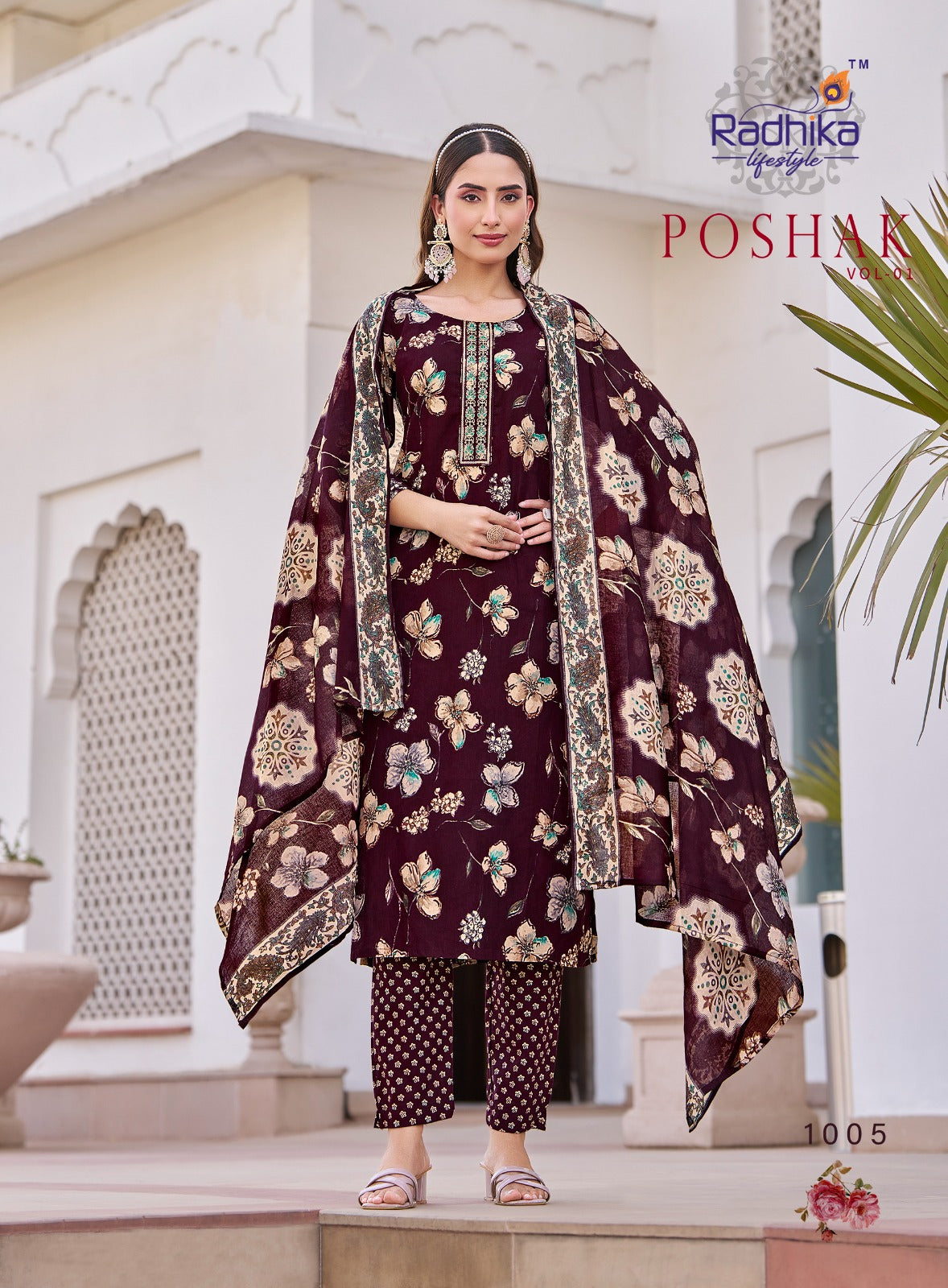 Poshak Vol 1 Radhika Lifestyle Readymade Cotton Pant Suits Wholesale Rate