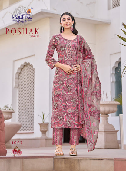 Poshak Vol 1 Radhika Lifestyle Readymade Cotton Pant Suits Wholesale Rate
