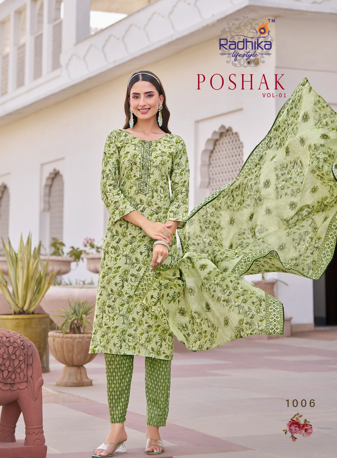 Poshak Vol 1 Radhika Lifestyle Readymade Cotton Pant Suits Wholesale Rate