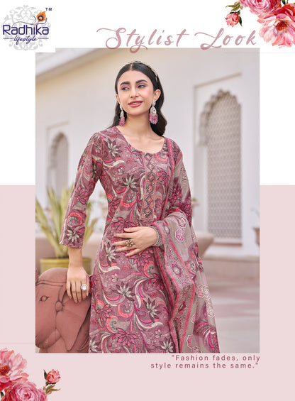 Poshak Vol 1 Radhika Lifestyle Readymade Cotton Pant Suits Wholesale Rate