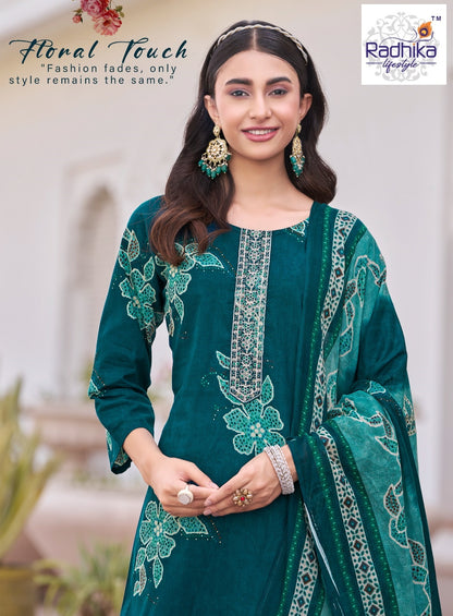 Poshak Vol 1 Radhika Lifestyle Readymade Cotton Pant Suits Wholesale Rate