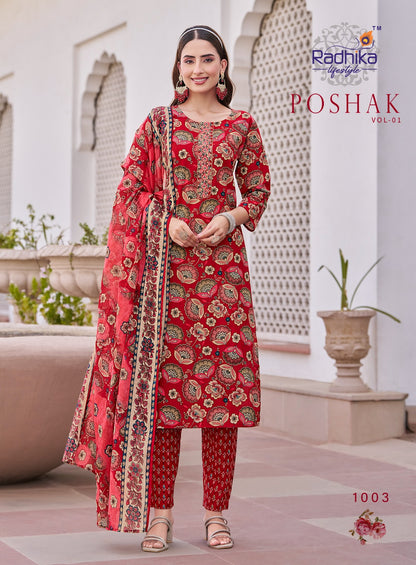 Poshak Vol 1 Radhika Lifestyle Readymade Cotton Pant Suits Wholesale Rate