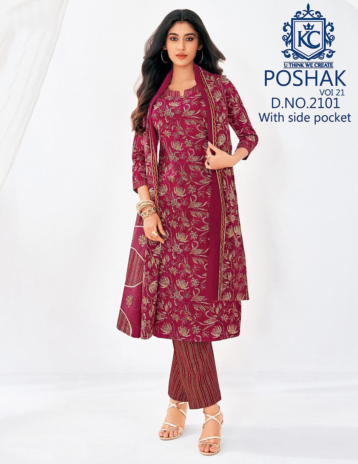 Poshak Vol 21 Kcf Readymade Cotton Pant Suits Wholesaler Gujarat