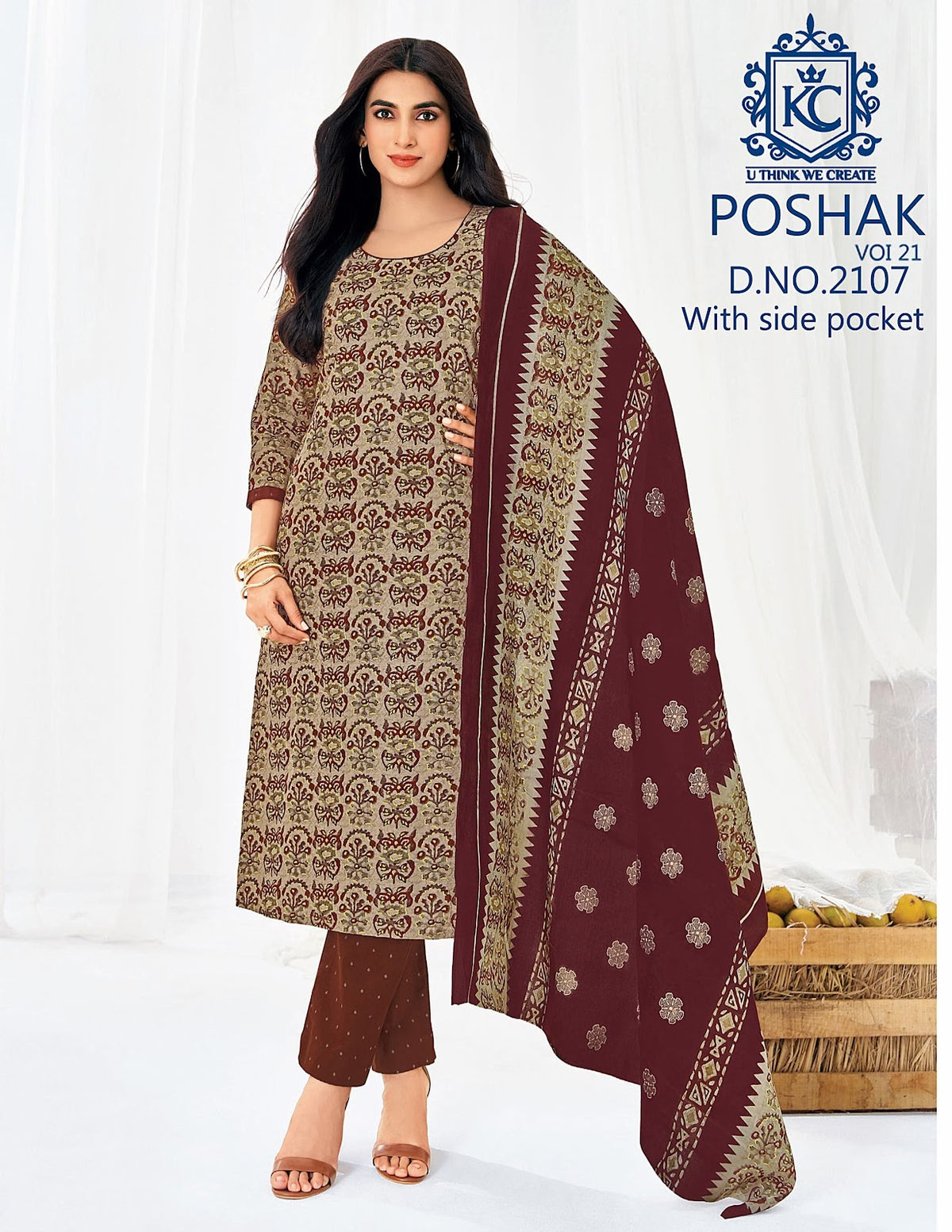 Poshak Vol 21 Kcf Readymade Cotton Pant Suits Wholesaler Gujarat