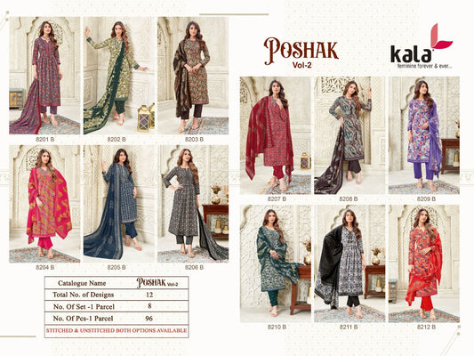 Poshak Vol 2 B Kala Cotton Dress Material Exporter India