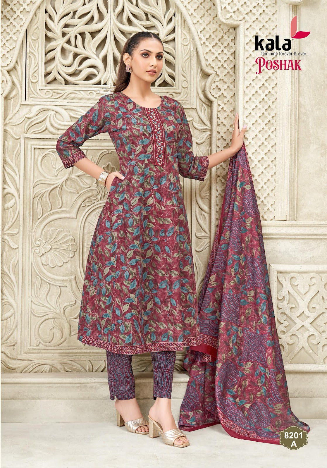 Poshak Vol 2 Kala Cotton Readymade Anarkali Suits Wholesale