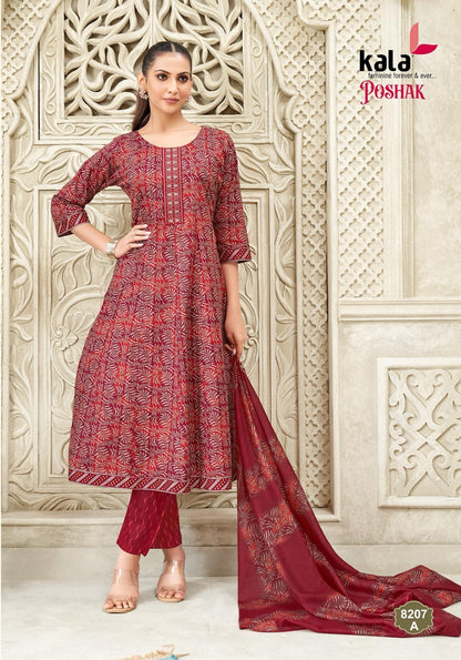 Poshak Vol 2 Kala Cotton Readymade Anarkali Suits Wholesale