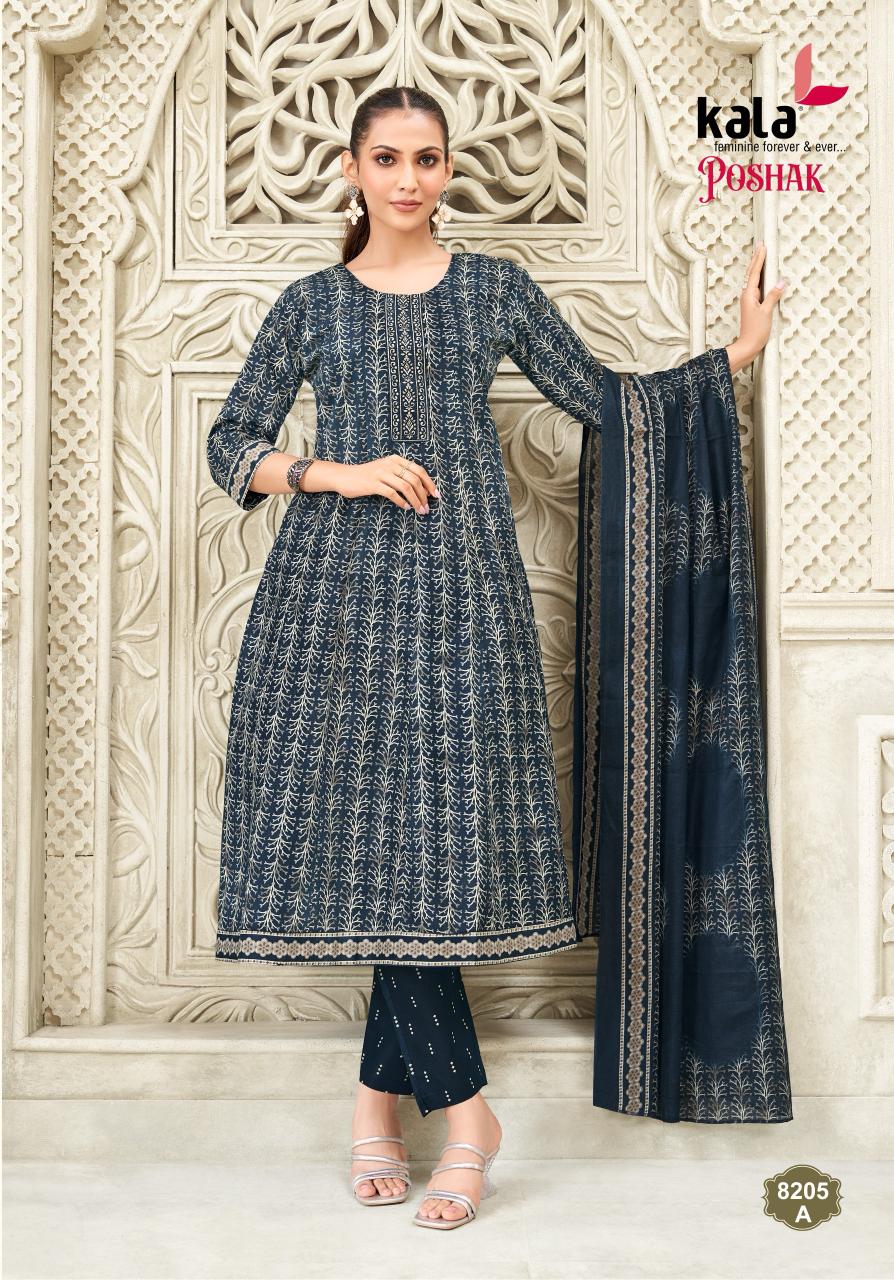 Poshak Vol 2 Kala Cotton Readymade Anarkali Suits Wholesale