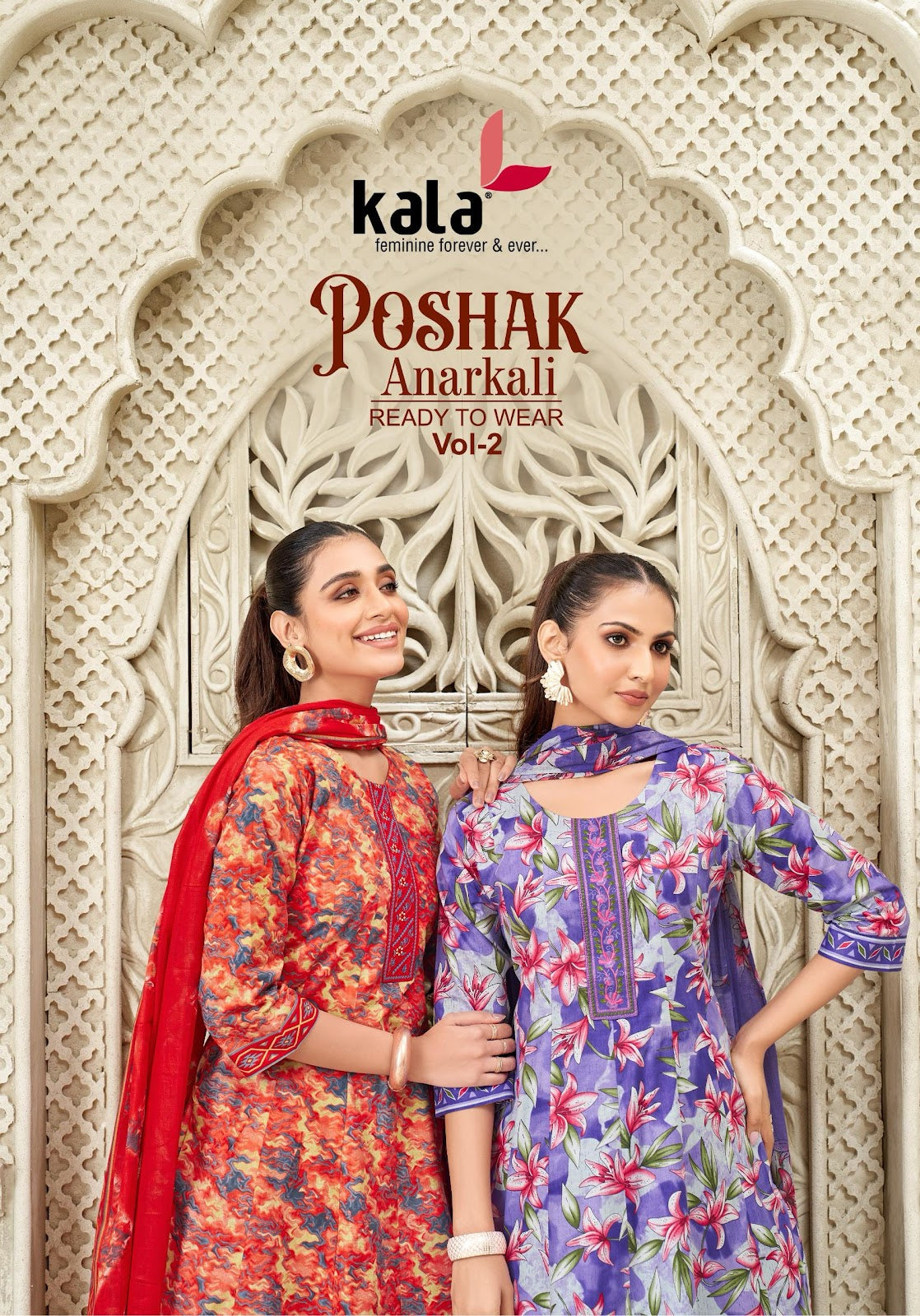 Poshak Vol 2 Kala Cotton Readymade Anarkali Suits Wholesale