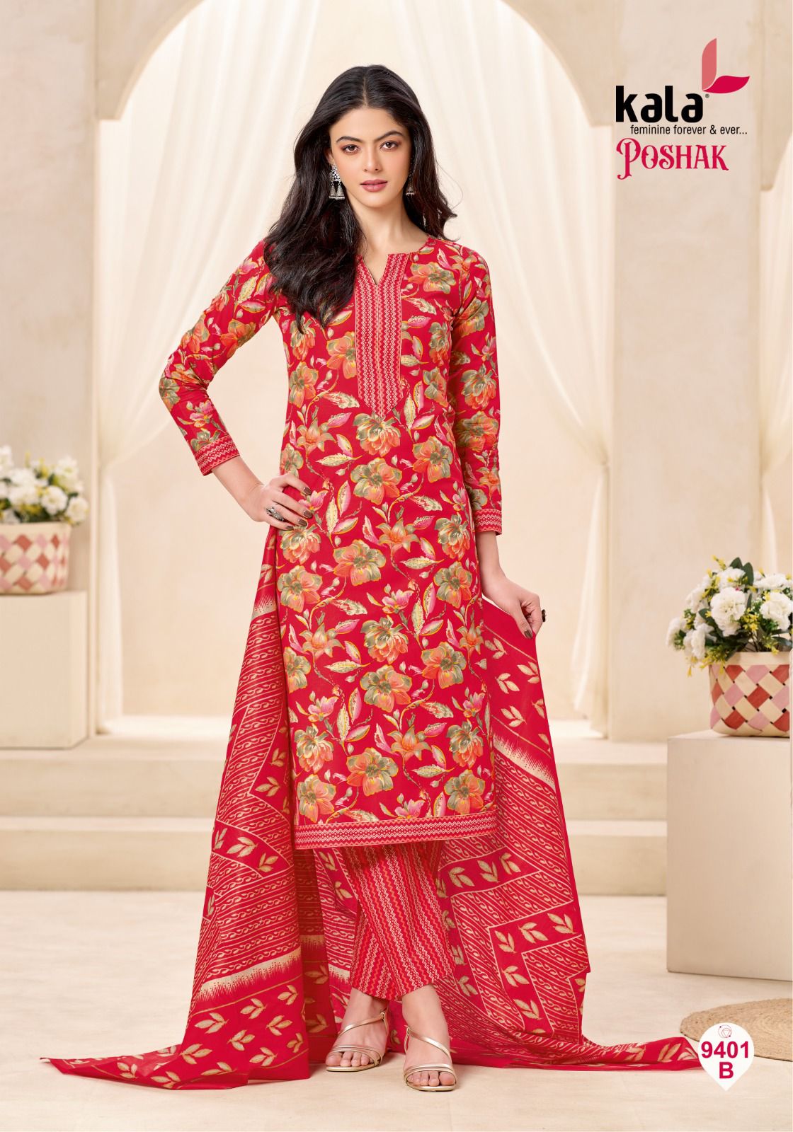 Poshak Vol 3 Kala Cotton Dress Material Wholesale