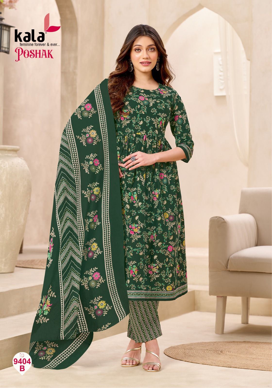 Poshak Vol 3 Kala Cotton Dress Material Wholesale