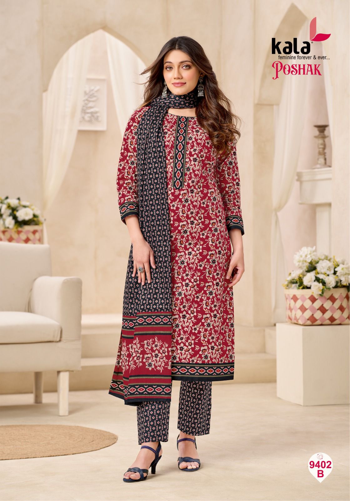 Poshak Vol 3 Kala Cotton Dress Material Wholesale