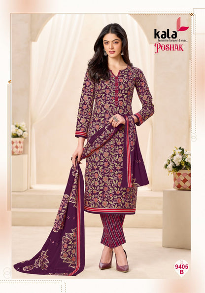 Poshak Vol 3 Kala Cotton Dress Material Wholesale