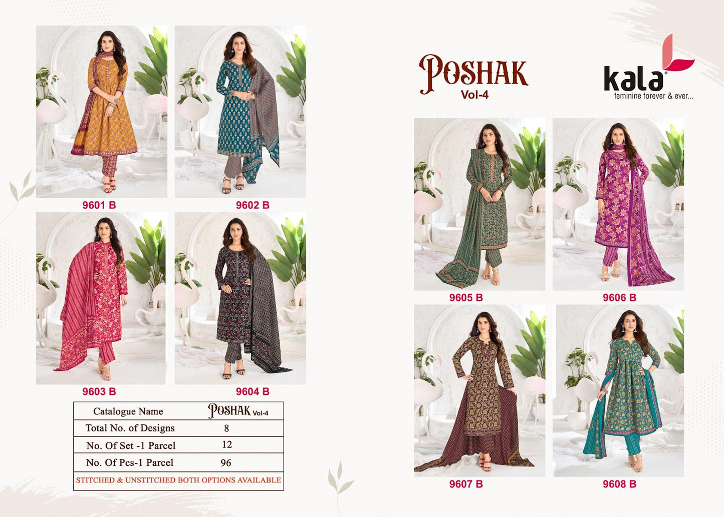Poshak Vol 4 Kala Cotton Dress Material Supplier India