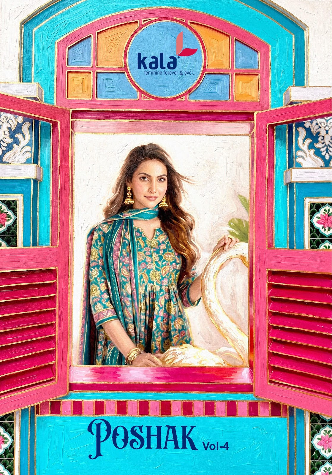 Poshak Vol 4 Kala Cotton Dress Material Supplier India
