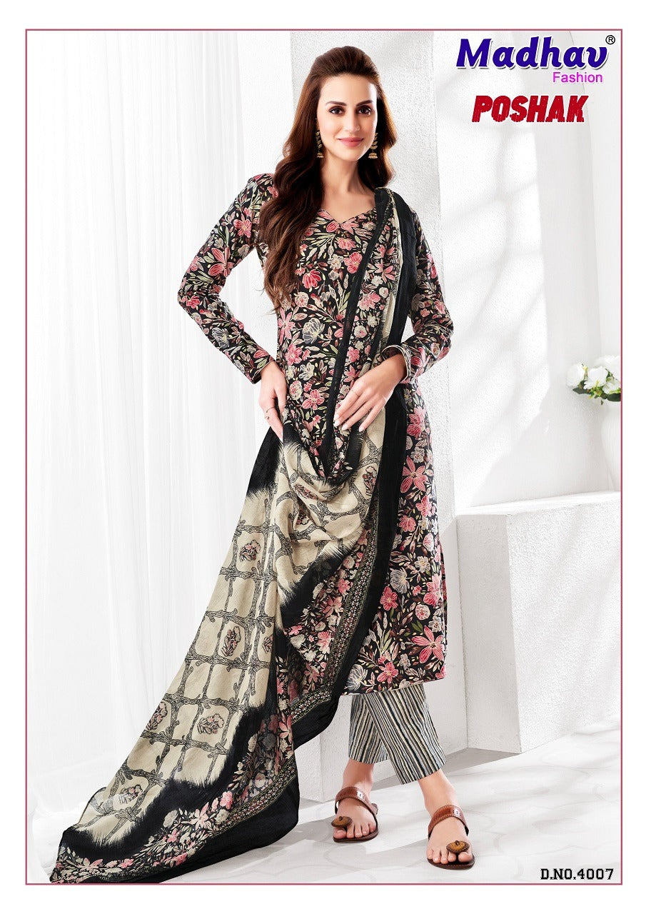 Poshak Vol 4 Madhav Fashion Cotton Dress Material Manufacturer India