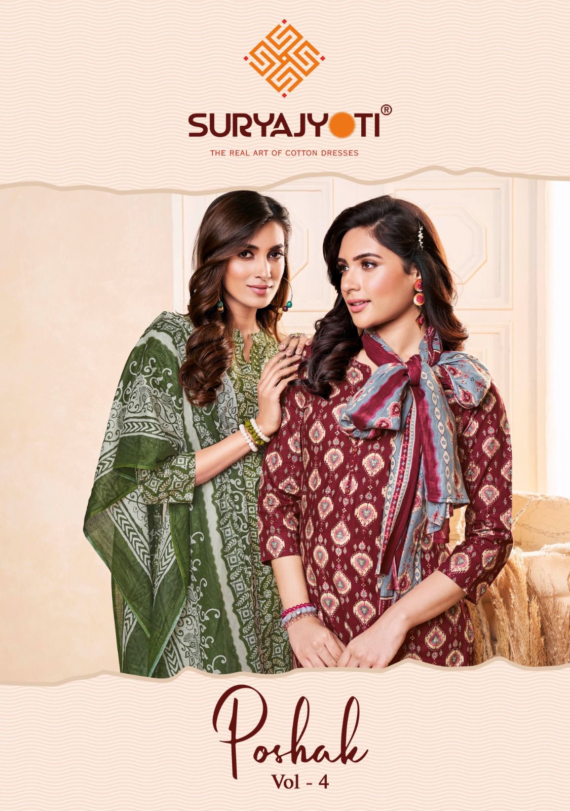 Poshak Vol 4 Suryajyoti Pure Cotton Readymade Pant Style Suits