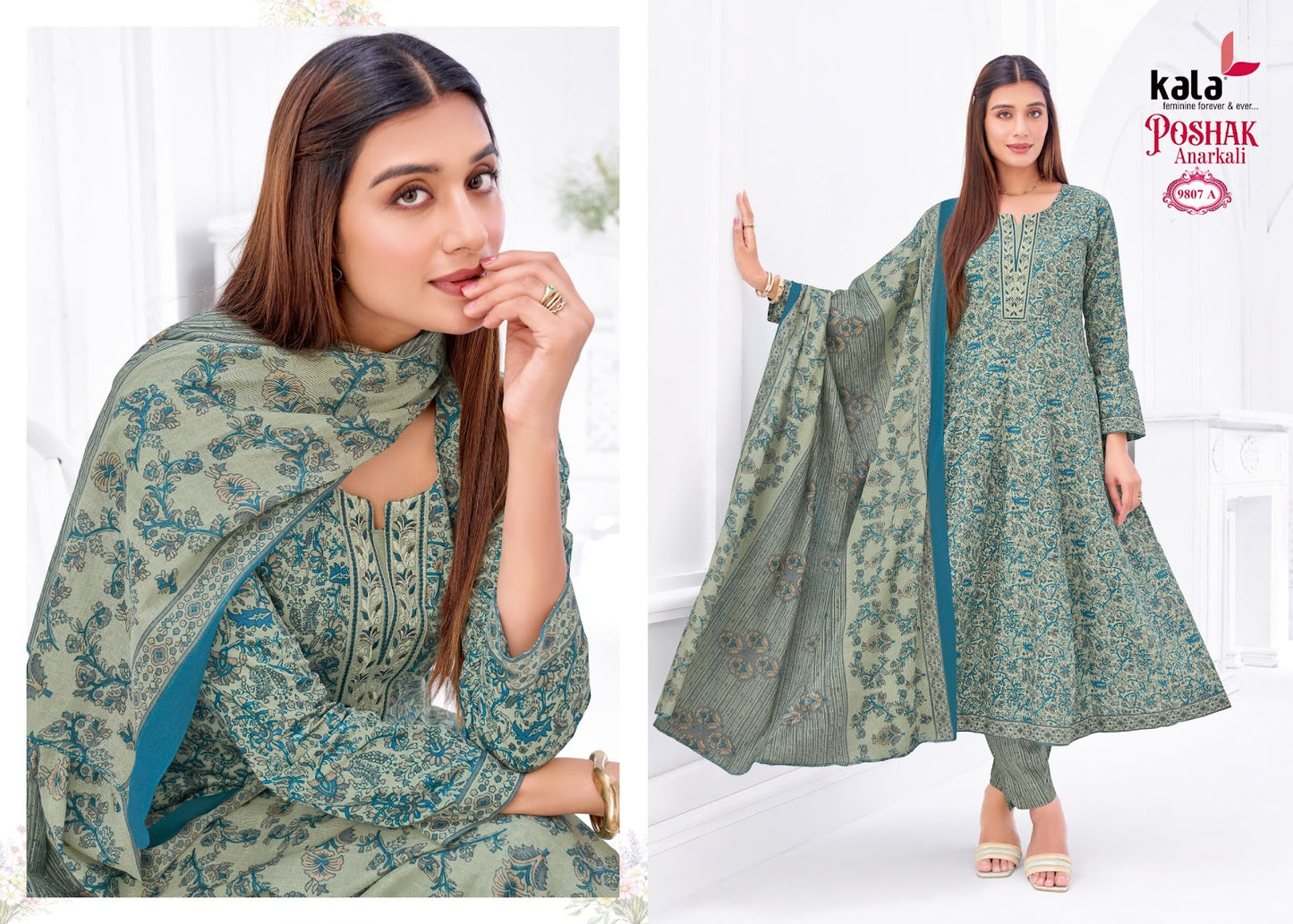 Poshak Vol 5 Kala Cotton Readymade Anarkali Suits Wholesaler India