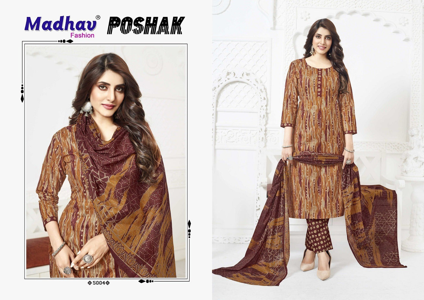 Poshak Vol 5 Madhav Fashion Cotton Dress Material Exporter India