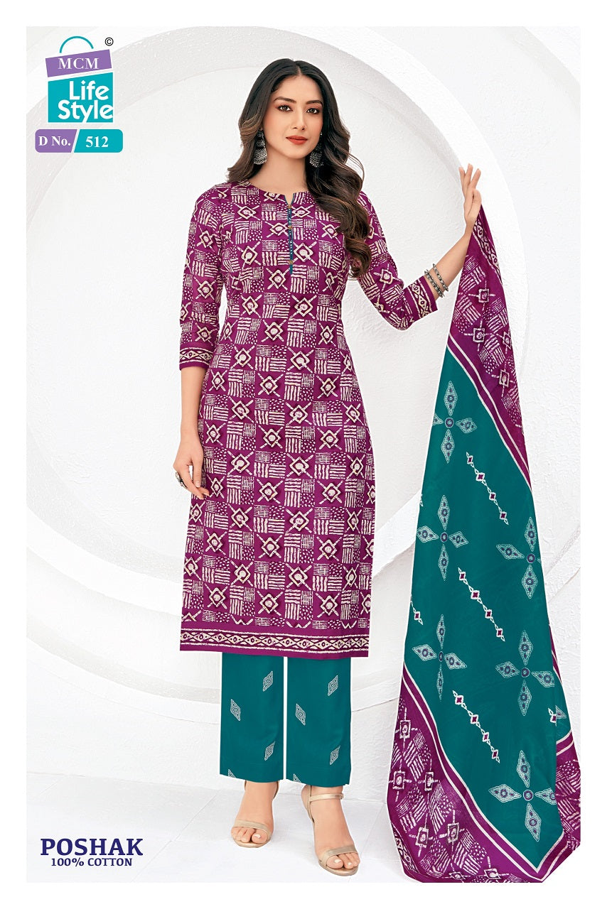 Poshak Vol 5 Mcm Lifestyle Cotton Dress Material Wholesale Price