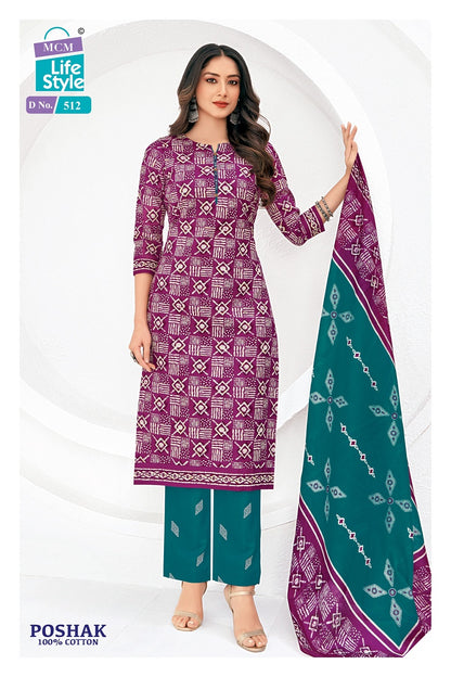 Poshak Vol 5 Mcm Lifestyle Cotton Dress Material Wholesale Price