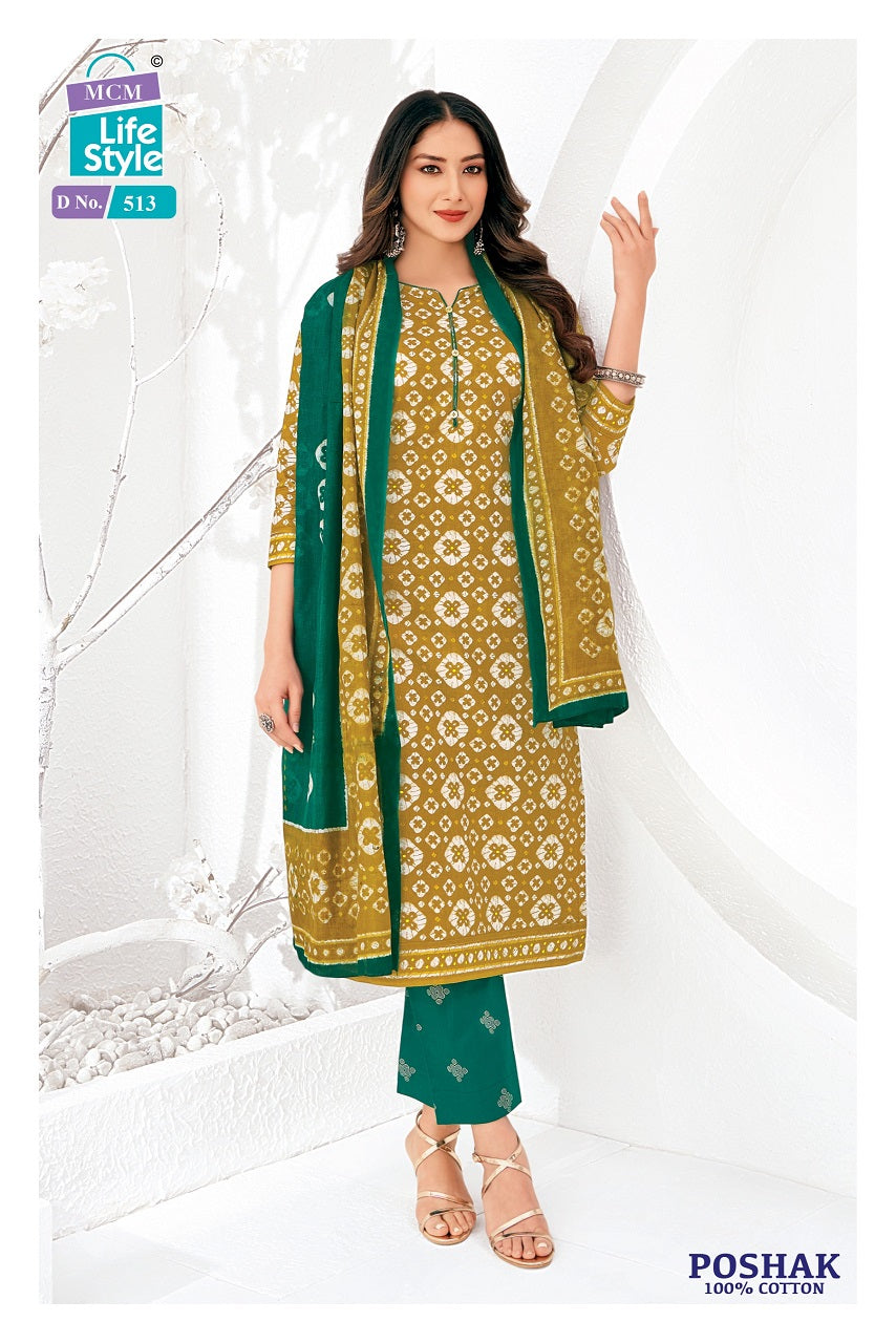 Poshak Vol 5 Mcm Lifestyle Cotton Dress Material Wholesale Price