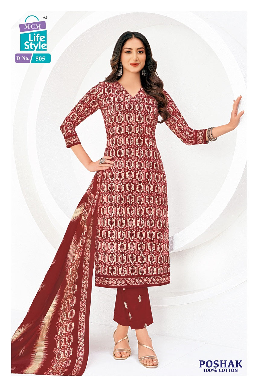 Poshak Vol 5 Mcm Lifestyle Cotton Dress Material Wholesale Price