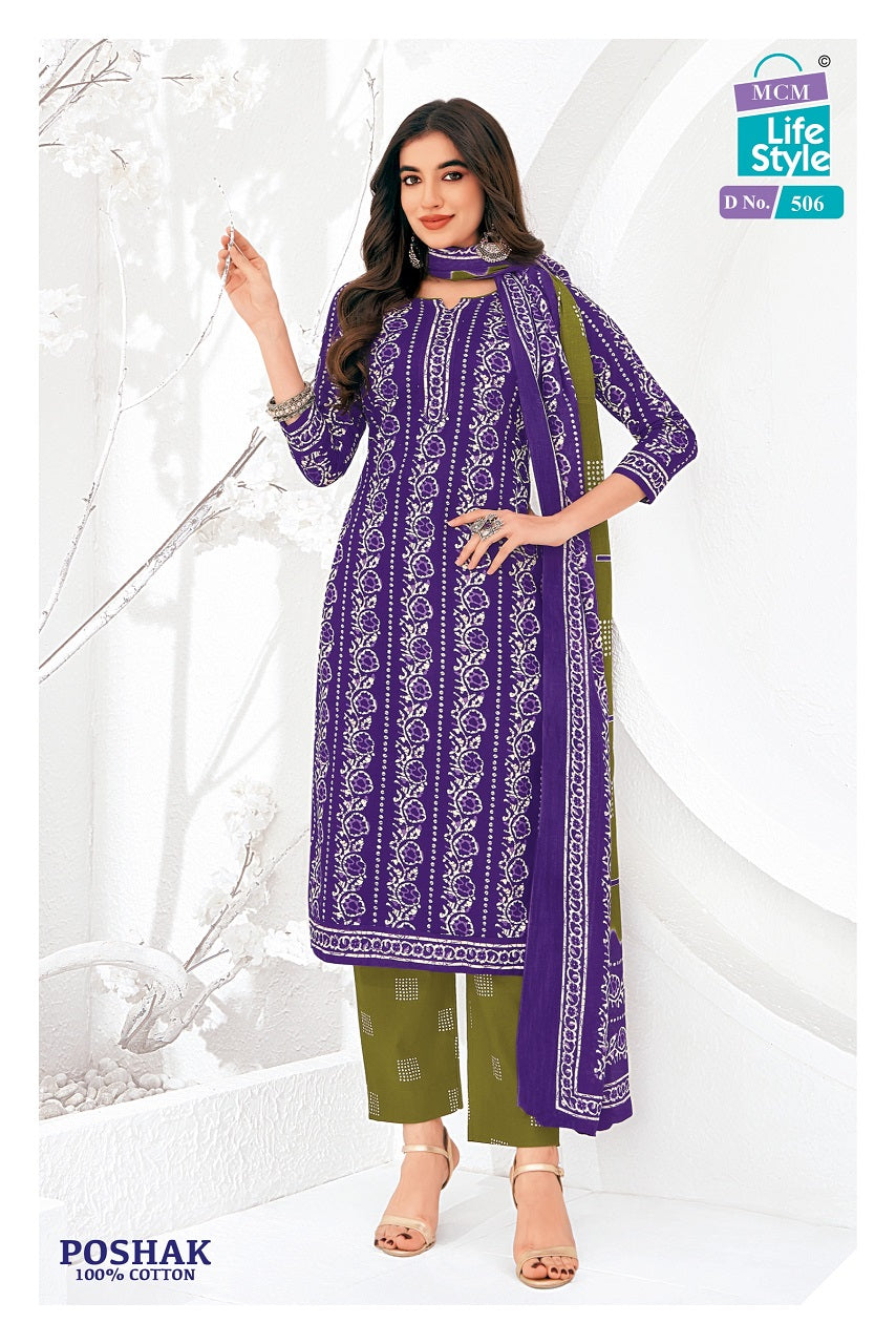 Poshak Vol 5 Mcm Lifestyle Cotton Dress Material Wholesale Price