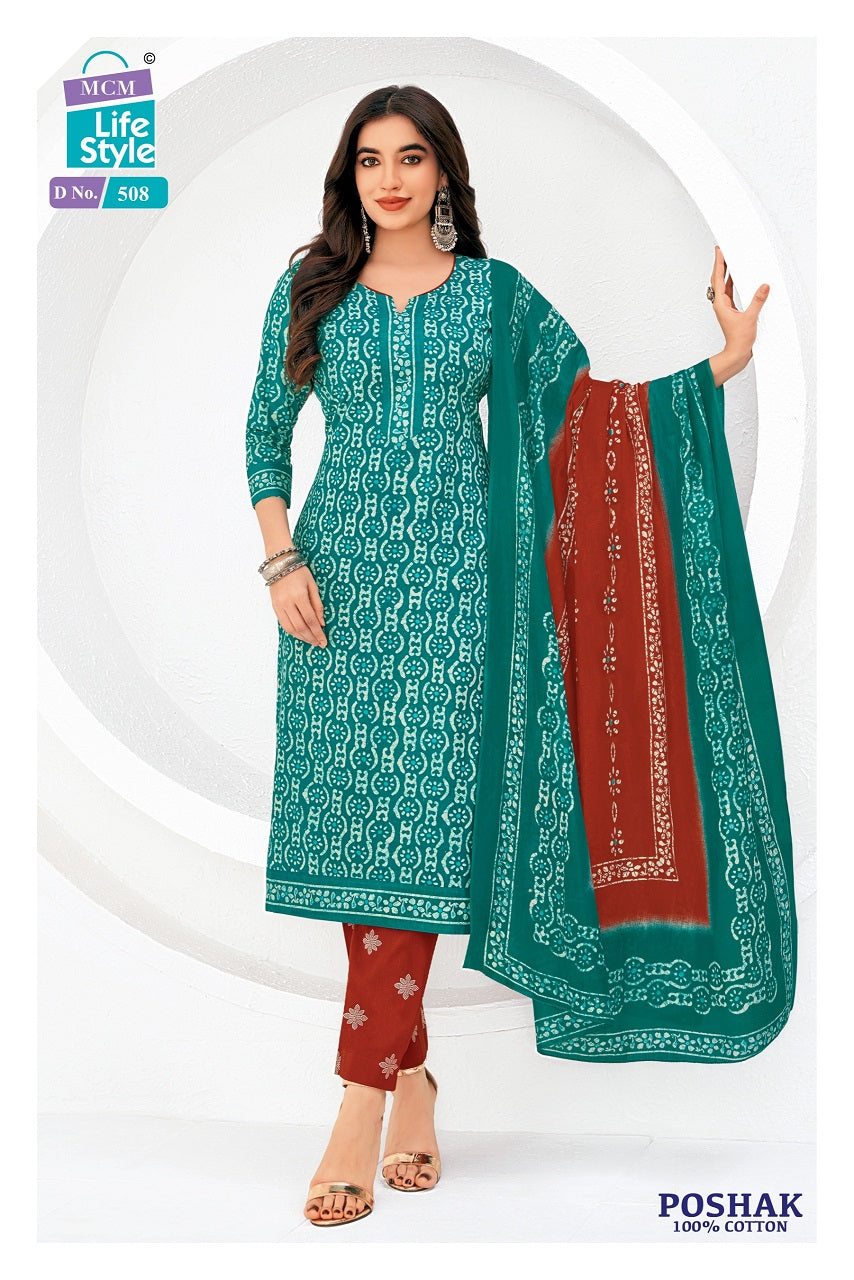 Poshak Vol 5 Mcm Lifestyle Cotton Dress Material Wholesale Price
