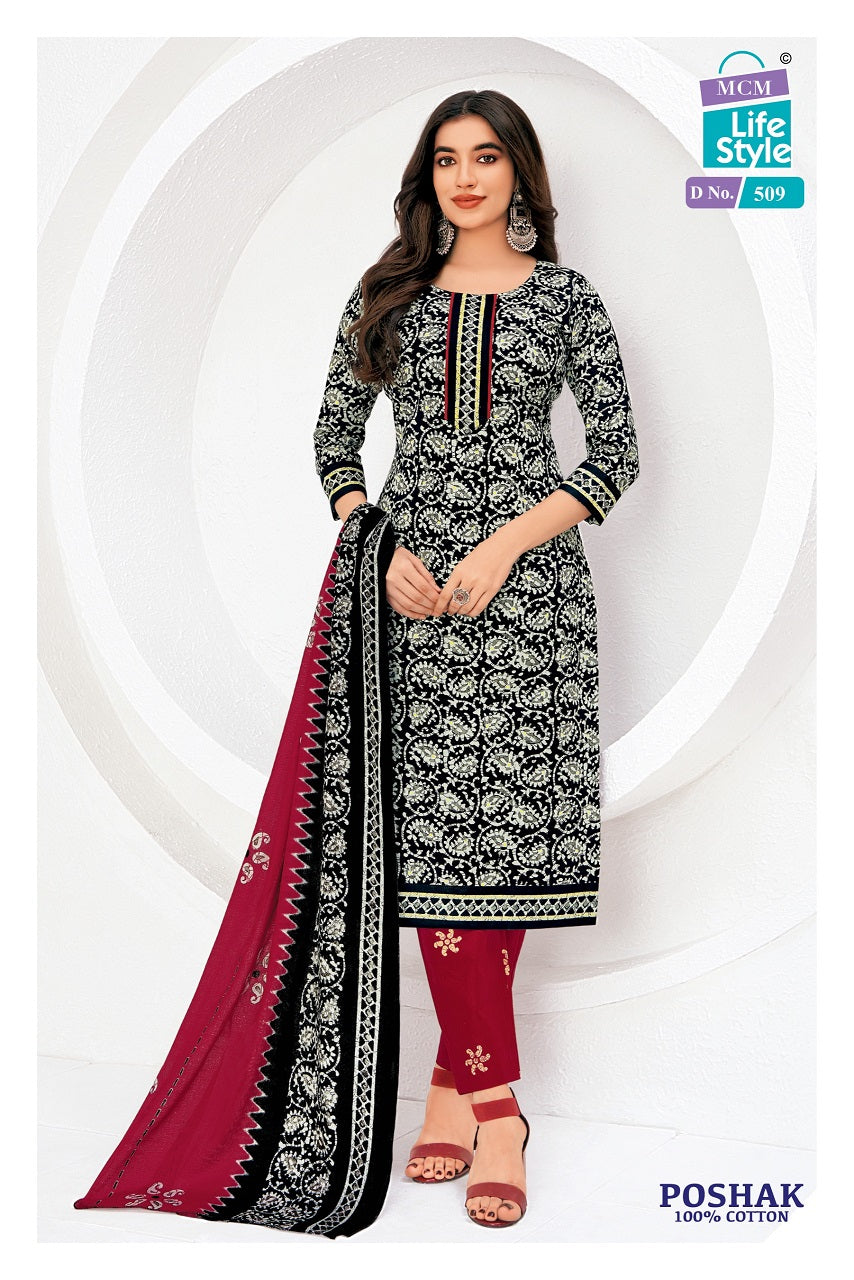 Poshak Vol 5 Mcm Lifestyle Cotton Dress Material Wholesale Price
