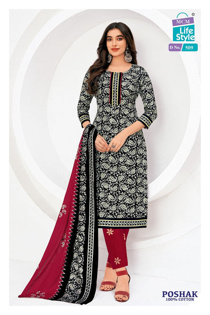 Poshak Vol 5 Mcm Lifestyle Cotton Dress Material Wholesale Price