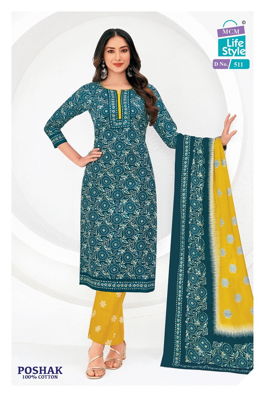 Poshak Vol 5 Mcm Lifestyle Cotton Dress Material Wholesale Price