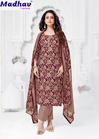 Poshak Vol 7 Madhav Fashion Pure Cotton Cotton Dress Material Wholesale