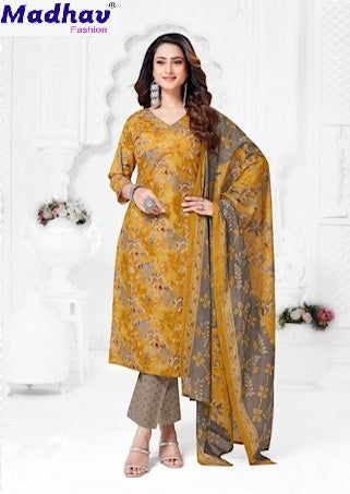 Poshak Vol 7 Madhav Fashion Pure Cotton Cotton Dress Material Wholesale