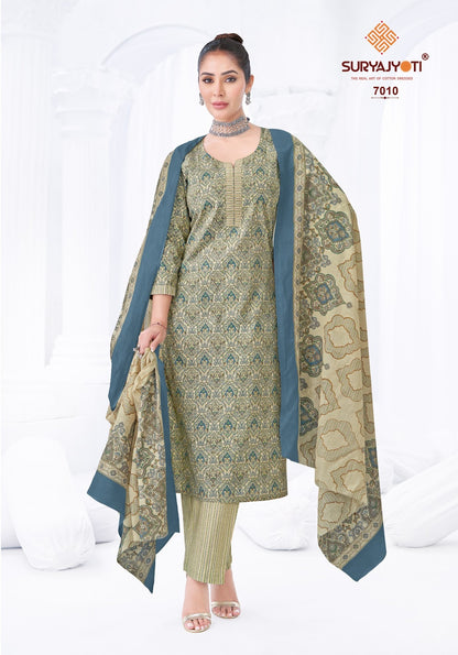 Poshak Vol 7 Suryajyoti Readymade Cotton Pant Suits Wholesale Price