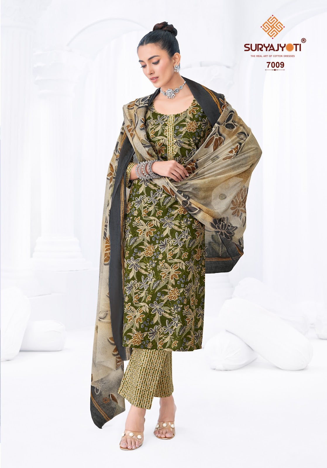 Poshak Vol 7 Suryajyoti Readymade Cotton Pant Suits Wholesale Price