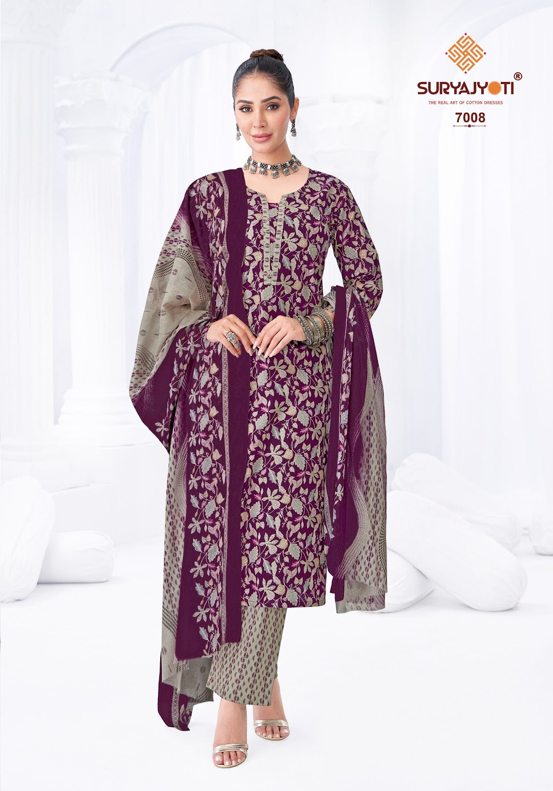 Poshak Vol 7 Suryajyoti Readymade Cotton Pant Suits Wholesale Price