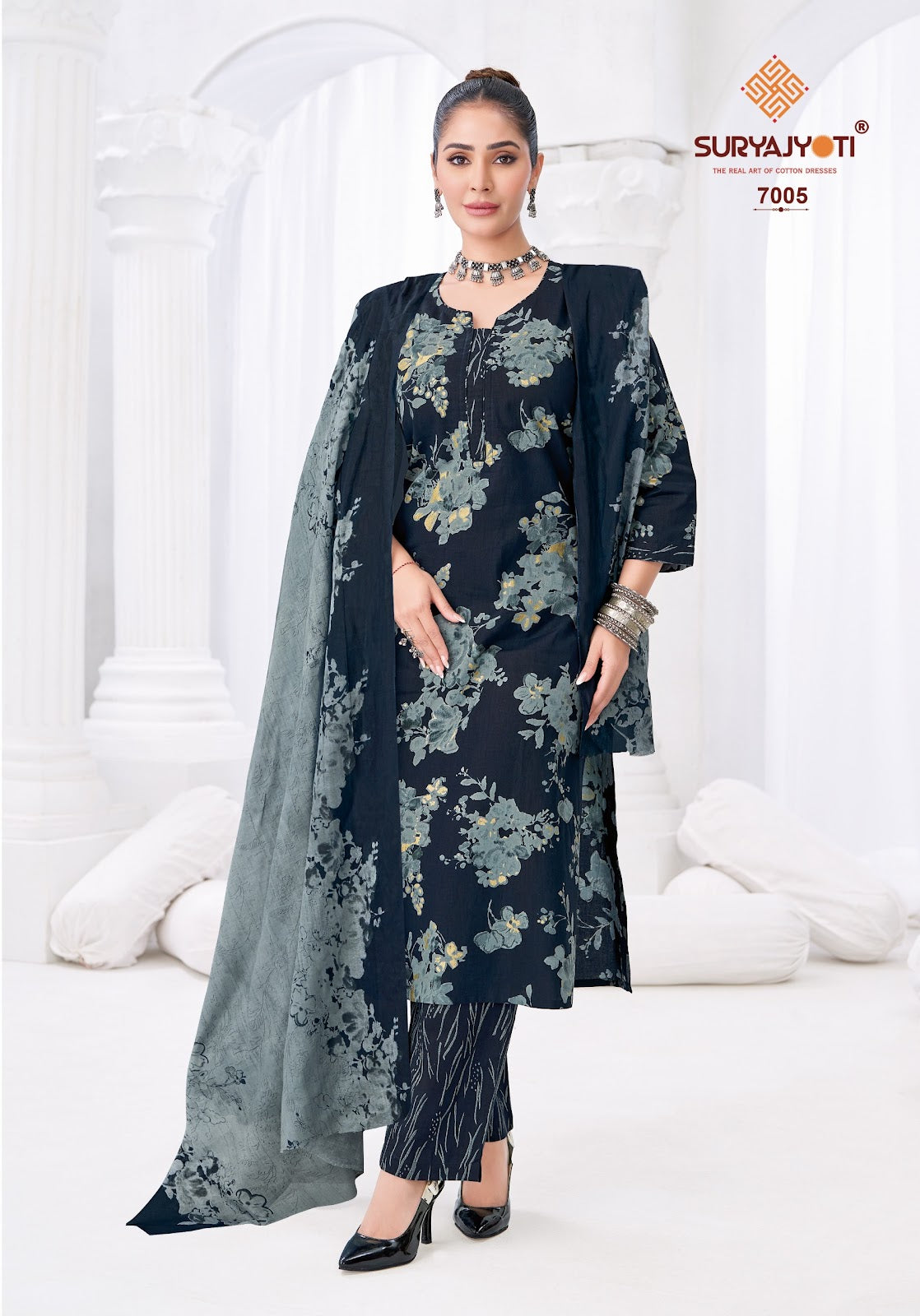 Poshak Vol 7 Suryajyoti Readymade Cotton Pant Suits Wholesale Price