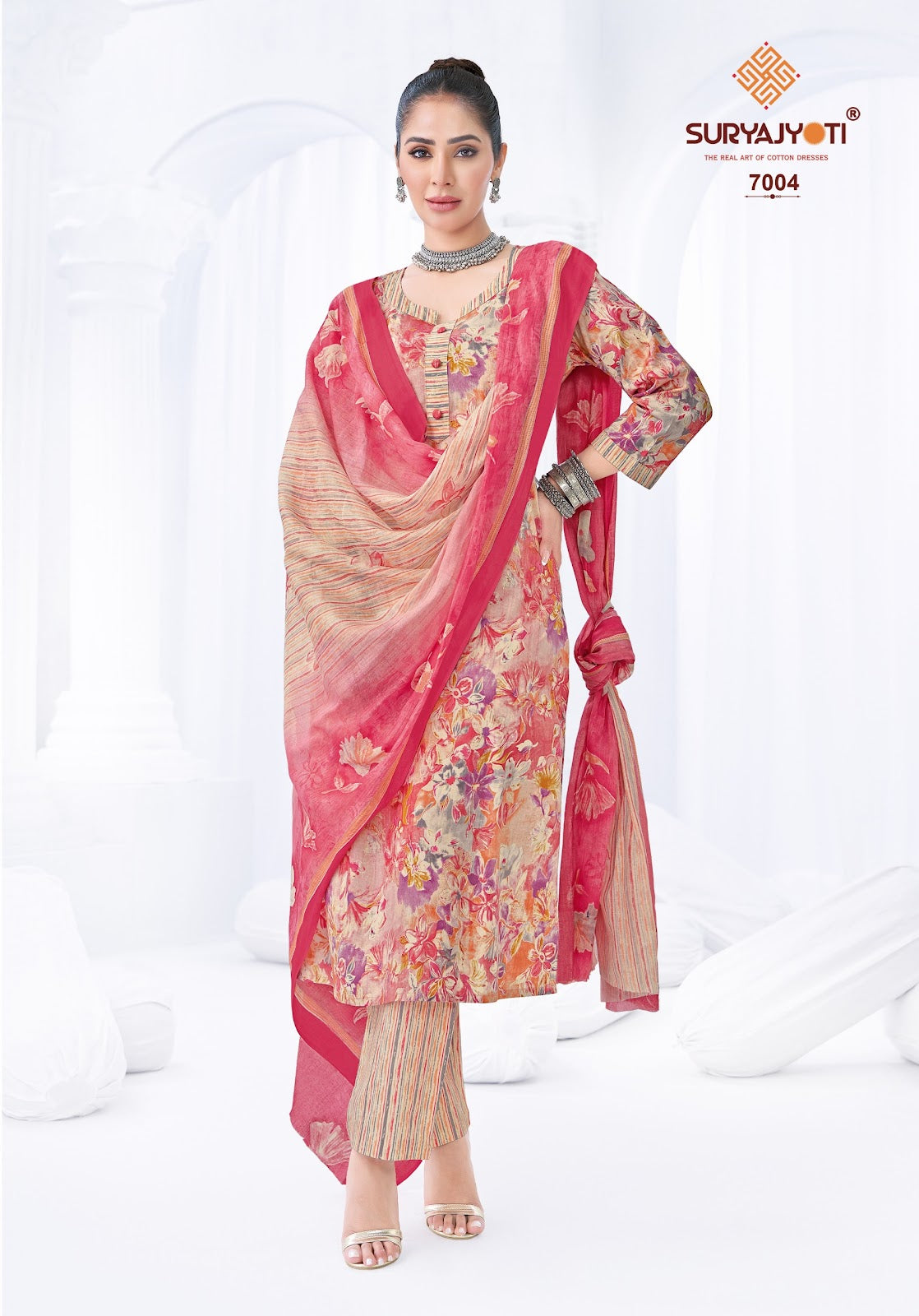 Poshak Vol 7 Suryajyoti Readymade Cotton Pant Suits Wholesale Price