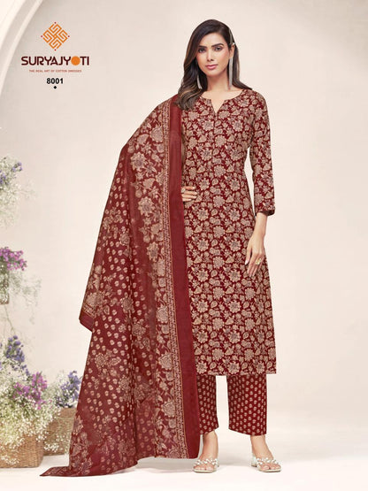 Poshak Vol 8 Suryajyoti Readymade Cotton Pant Suits Wholesale Price
